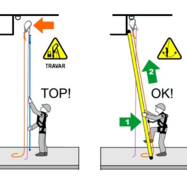 Vara de Manobra para Trabalho em Altura